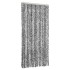 Cortina antimoscas chenilla gris negro y blanco 90x220