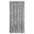 Cortina antimoscas chenilla gris negro y blanco 90x220