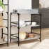 Carrito de cocina madera ingeniería gris Sonoma 81,5x41x92,5