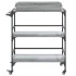 Carrito de cocina madera ingeniería gris Sonoma 81,5x41x92,5