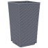 Jardineras 2 unidades PP azul gris 32,5x32,5x57