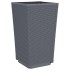 Jardineras 2 unidades PP azul gris 32,5x32,5x57