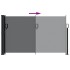 Toldo lateral retráctil negro 117x300