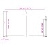 Toldo lateral retráctil negro 117x300