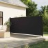 Toldo lateral retráctil negro 160x300