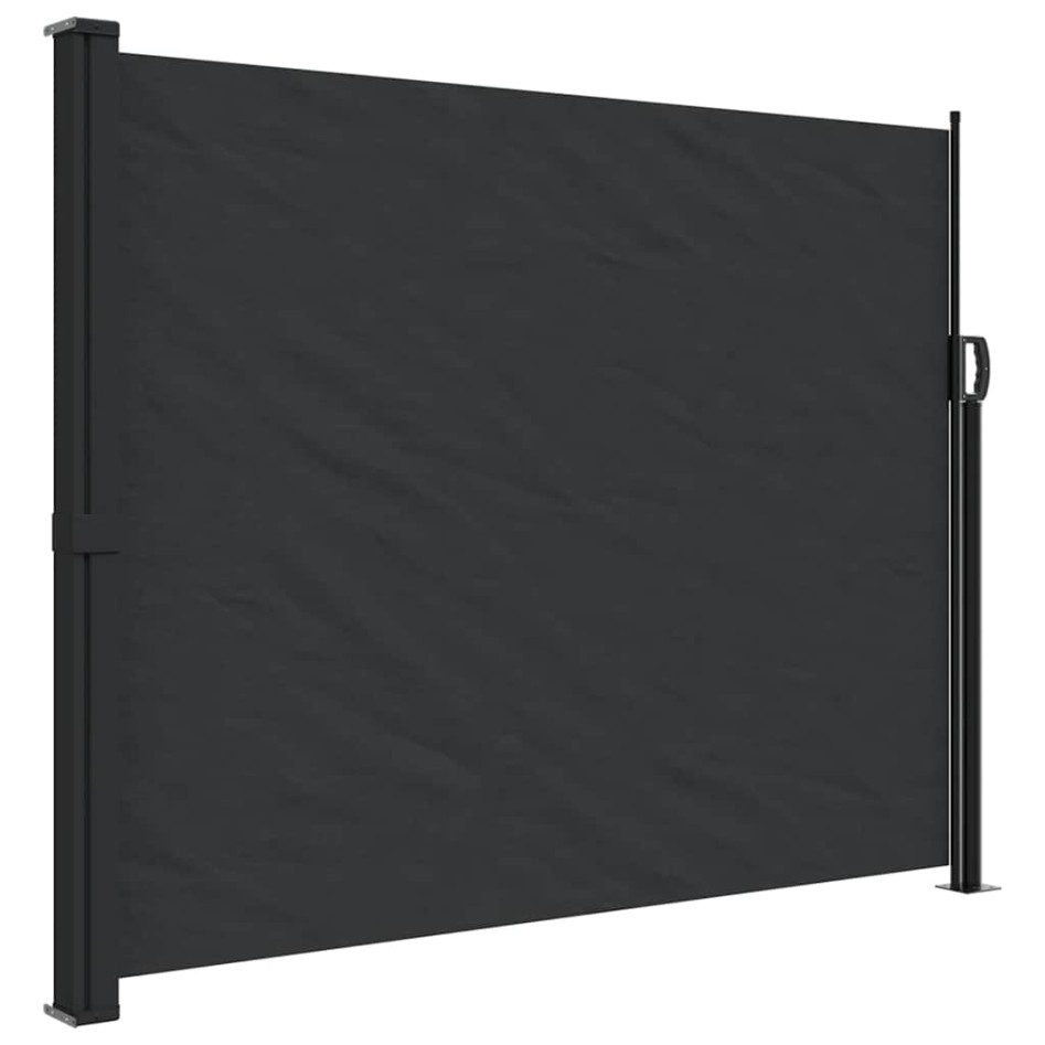 Toldo lateral retráctil negro 160x300