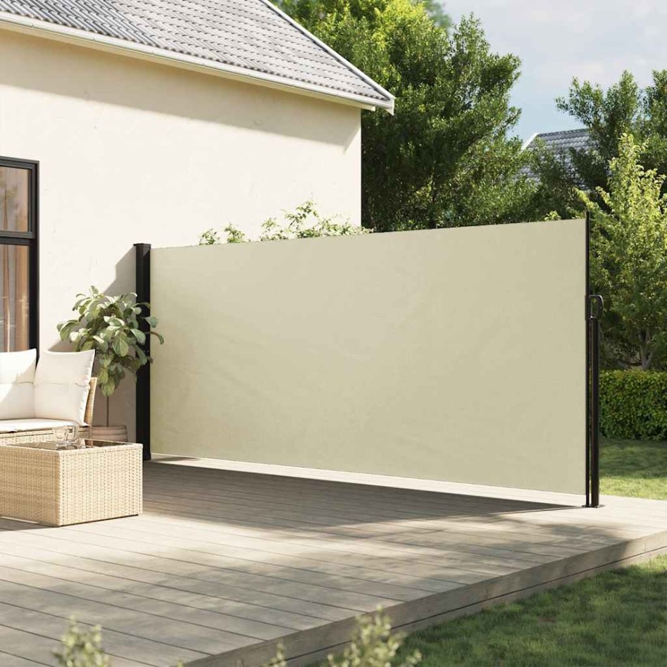 Toldo lateral retráctil crema 180x300