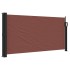 Toldo lateral retráctil marrón 100x500