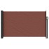 Toldo lateral retráctil marrón 120x500