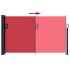 Toldo lateral retráctil rojo 120x600