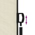 Toldo lateral retráctil crema 160x600