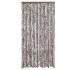 Cortina antimoscas chenilla marrón y blanco 100x230
