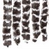 Cortina antimoscas chenilla marrón y blanco 100x230