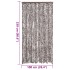 Cortina antimoscas chenilla marrón y blanco 100x230