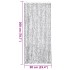 Cortina antimoscas chenilla gris claro y gris oscuro 90x200