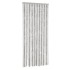 Cortina antimoscas chenilla gris claro y blanco 90x220