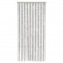 Cortina antimoscas chenilla gris claro y blanco 90x220