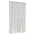 Cortina antimoscas chenilla gris claro y blanco 100x220