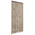 Cortina antimoscas chenilla beige y marrón 100x200