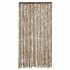 Cortina antimoscas chenilla beige y marrón 100x200