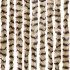 Cortina antimoscas chenilla beige y marrón 100x200