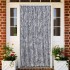 Cortina antimoscas chenilla plateado 100x230
