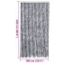 Cortina antimoscas chenilla plateado 100x230