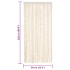 Cortina antimoscas chenilla beige y blanco 90x220
