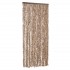 Cortina antimoscas chenilla beige y marrón oscuro 90x220