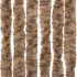 Cortina antimoscas chenilla beige y marrón oscuro 90x220