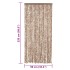 Cortina antimoscas chenilla beige y marrón oscuro 90x220