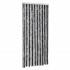 Cortina antimoscas chenilla gris y negro 90x220