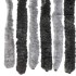 Cortina antimoscas chenilla gris y negro 90x220