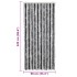Cortina antimoscas chenilla gris y negro 90x220