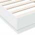 Estructura de cama madera de ingeniería blanca 90x190