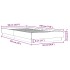Estructura de cama madera de ingeniería blanca 90x190