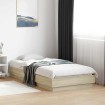 Estructura de cama sin colchón madera roble Sonoma 90x190 cm