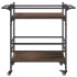 Carrito de cocina madera ingeniería marrón roble 82x40x78,5