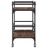 Carrito de cocina madera ingeniería marrón roble 82x40x78,5