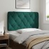 Cabecero de cama acolchado terciopelo verde oscuro 100