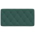 Cabecero de cama acolchado terciopelo verde oscuro 100