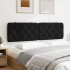 Cabecero de cama acolchado terciopelo negro 180
