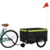 Remolque para bicicleta hierro negro y verde 30