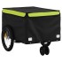 Remolque para bicicleta hierro negro y verde 30
