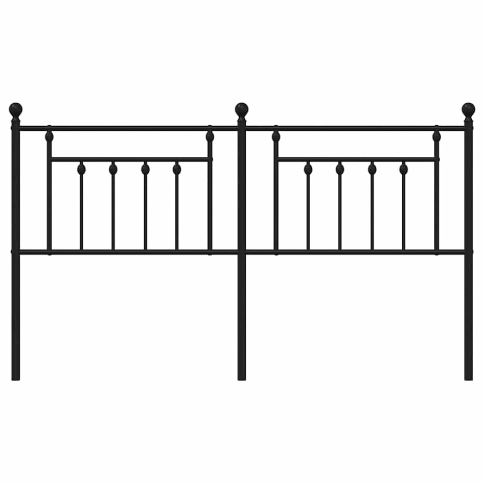 Cabecero de metal negro 180