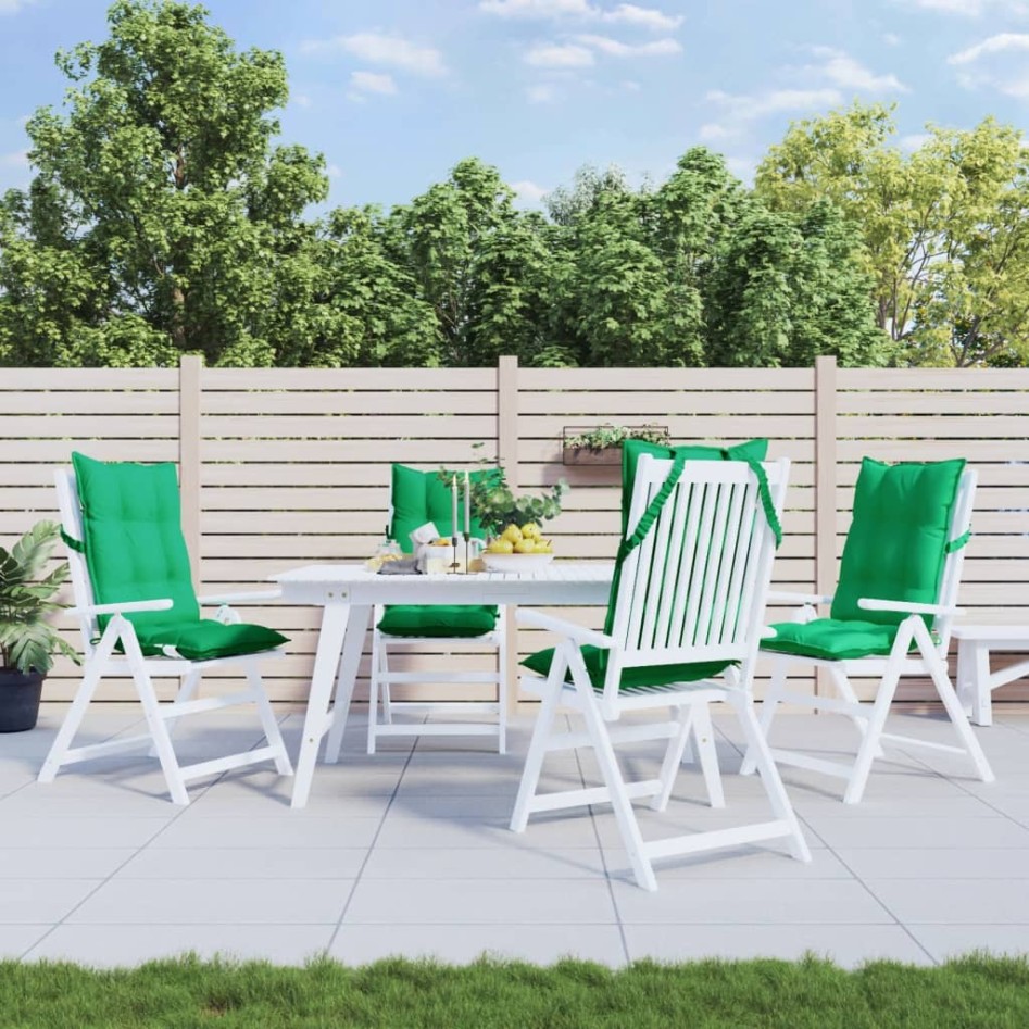 Cojines de silla con respaldo alto 4 uds tela Oxford