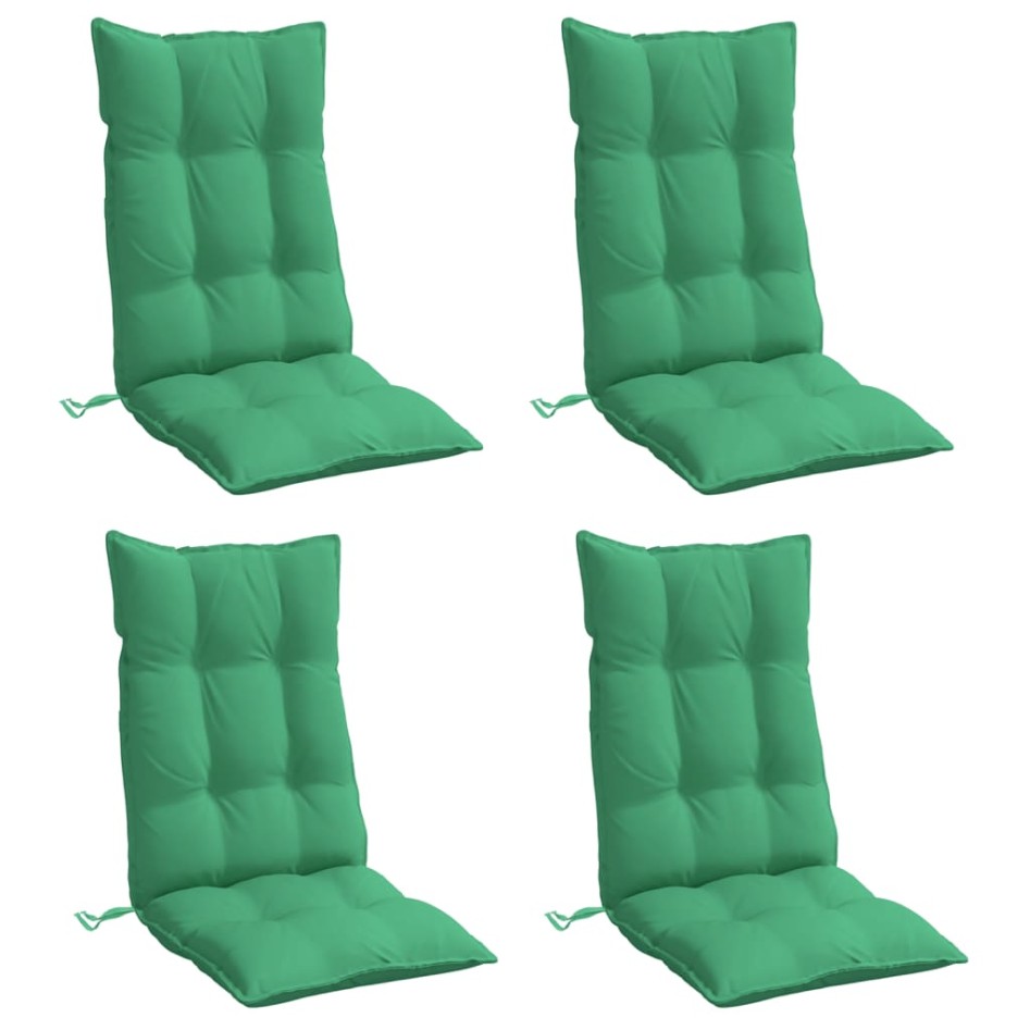 Cojines de silla con respaldo alto 4 uds tela Oxford