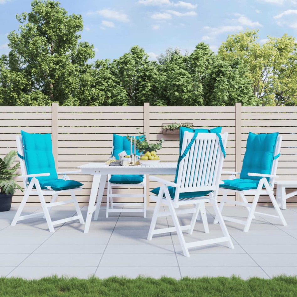 Cojines para silla con respaldo alto 4 uds tela Oxford