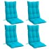 Cojines para silla con respaldo alto 4 uds tela Oxford