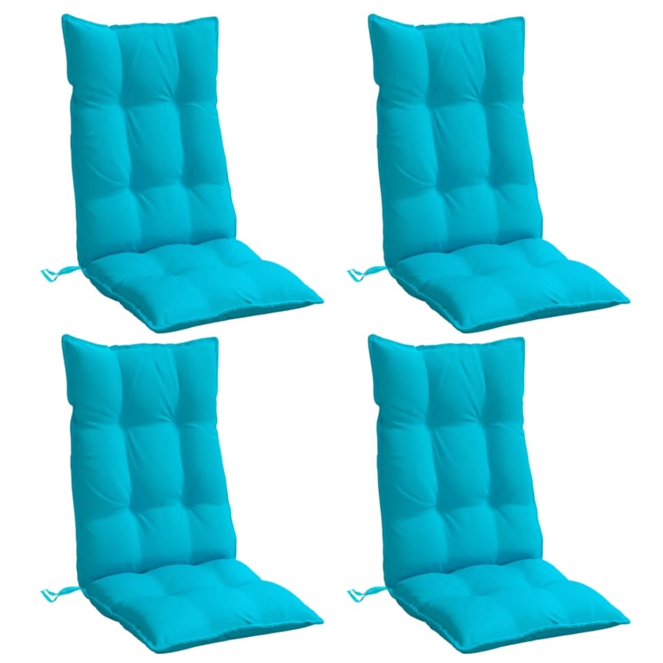 Cojines para silla con respaldo alto 4 uds tela Oxford